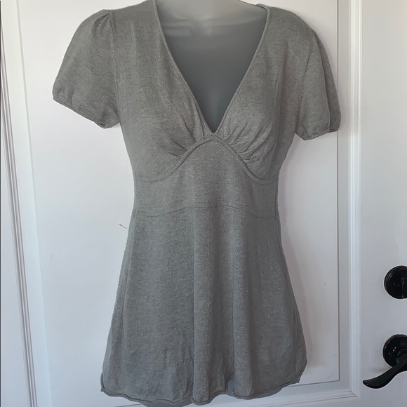 Boston Proper Tops - EUC Boston Proper Heather gray baby doll top